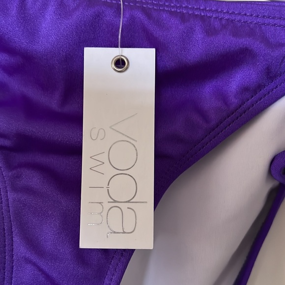 NWT Voda Swim Hoop String Bikini Bottom, L - Picture 7 of 13